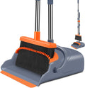 Upgrade Broom and Dustpan Set, Self-Cleaning with Dustpan Teeth, Indoor&Outdoor Sweeping, Ideal for Dog Cat Pets Home