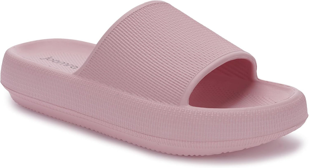 Pillow Slippers for Women and Men Thick Sole Ultra Cushion Slides | Cloud-Like Sole, Quick Drying Shower Shoes, Soft
