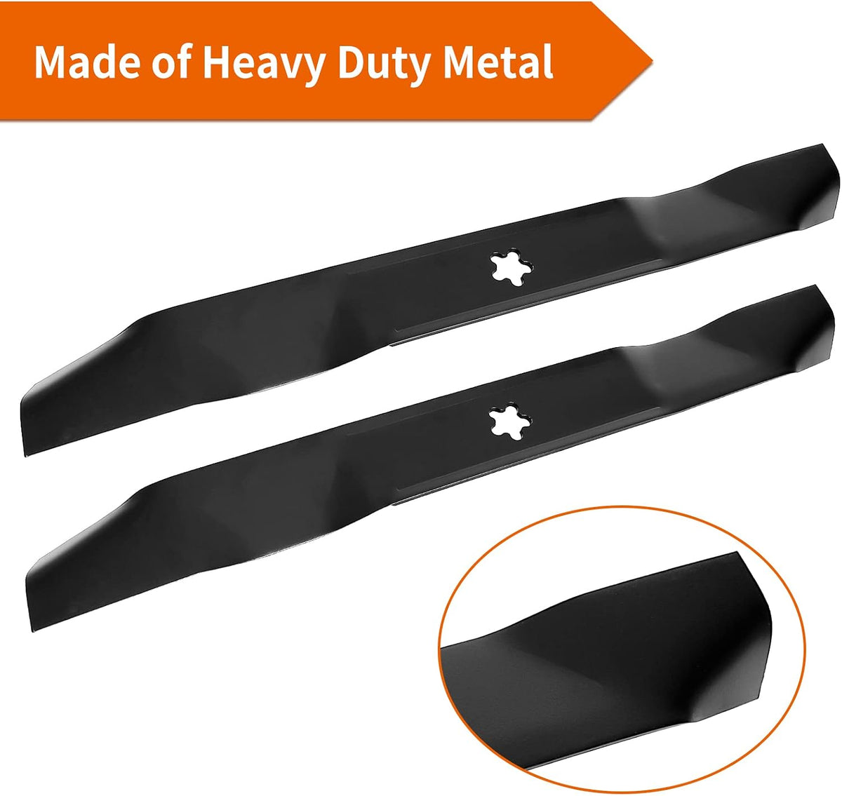 134149 Mower Blades Fit for Craftsman Hu sqvarna Poulan Pro 42" Deck, 21" Mulching Blades for Craftsman LT2000 LT1000