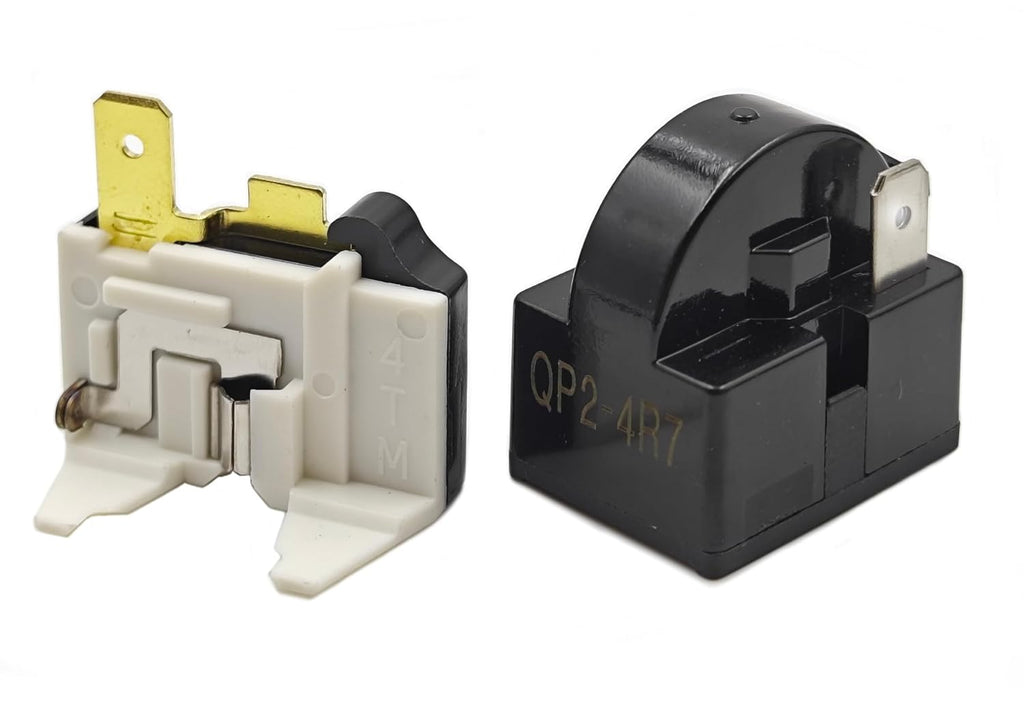 Compressor Start Relay 4.7 Ohm 1-Pin PTC Overload Kit | Compatible with Mini Fridges Compact Refrigerators Beverage