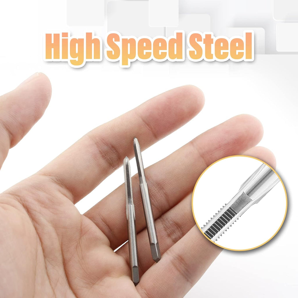 2 PCS M3x0.5 Machine Tap, HSS Thread Tool for Metal Cutting