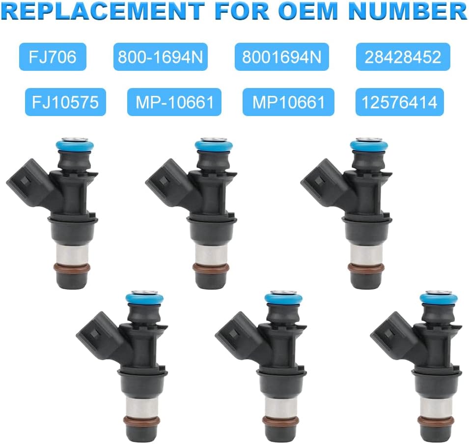 JDMON Fuel Injector Compatible with Buick Allure LaCrosse Lucerne 2005-2009
