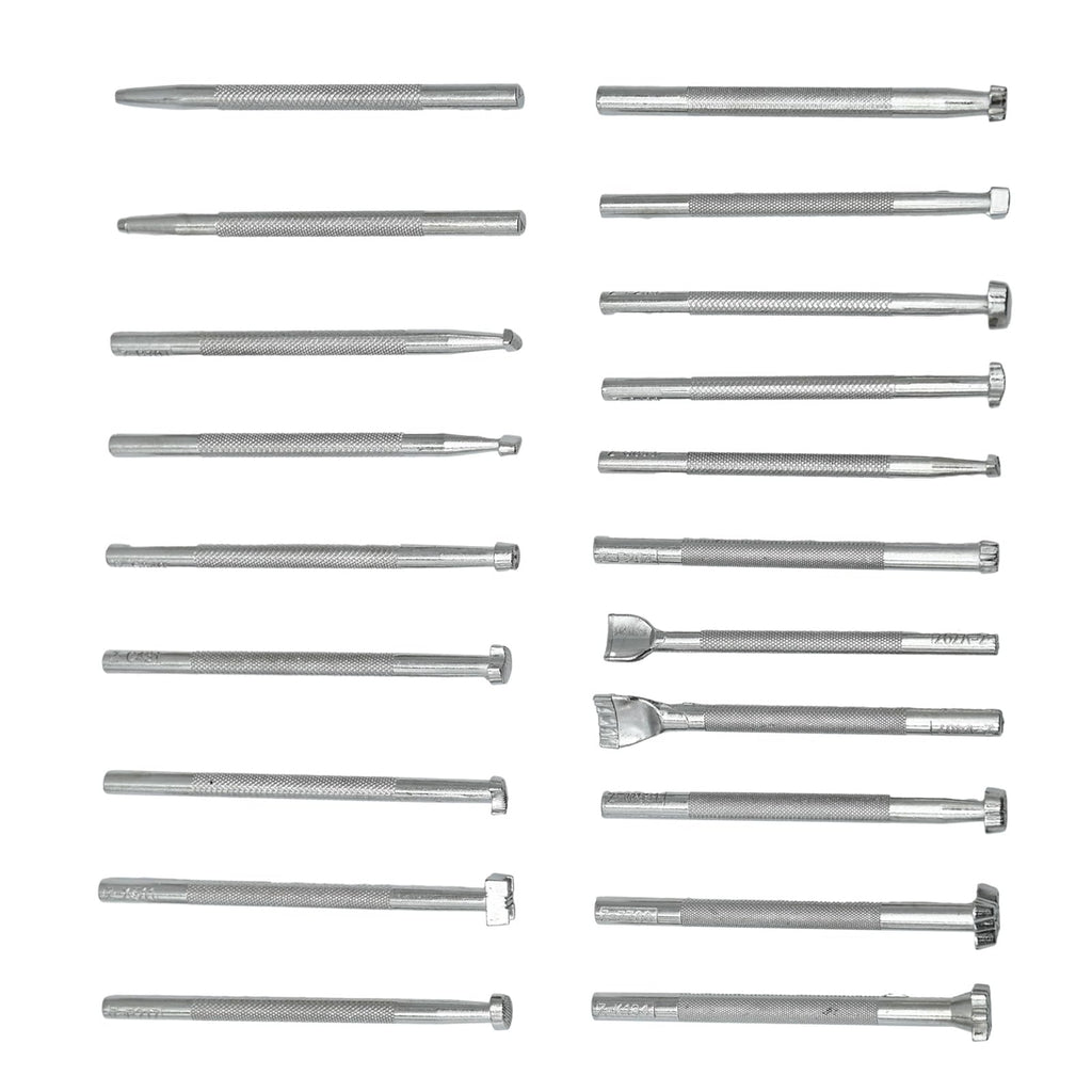 20 Pcs Leather Stamping Tools Special Shape Different Patterns for Carving Craft Leather Working Professional