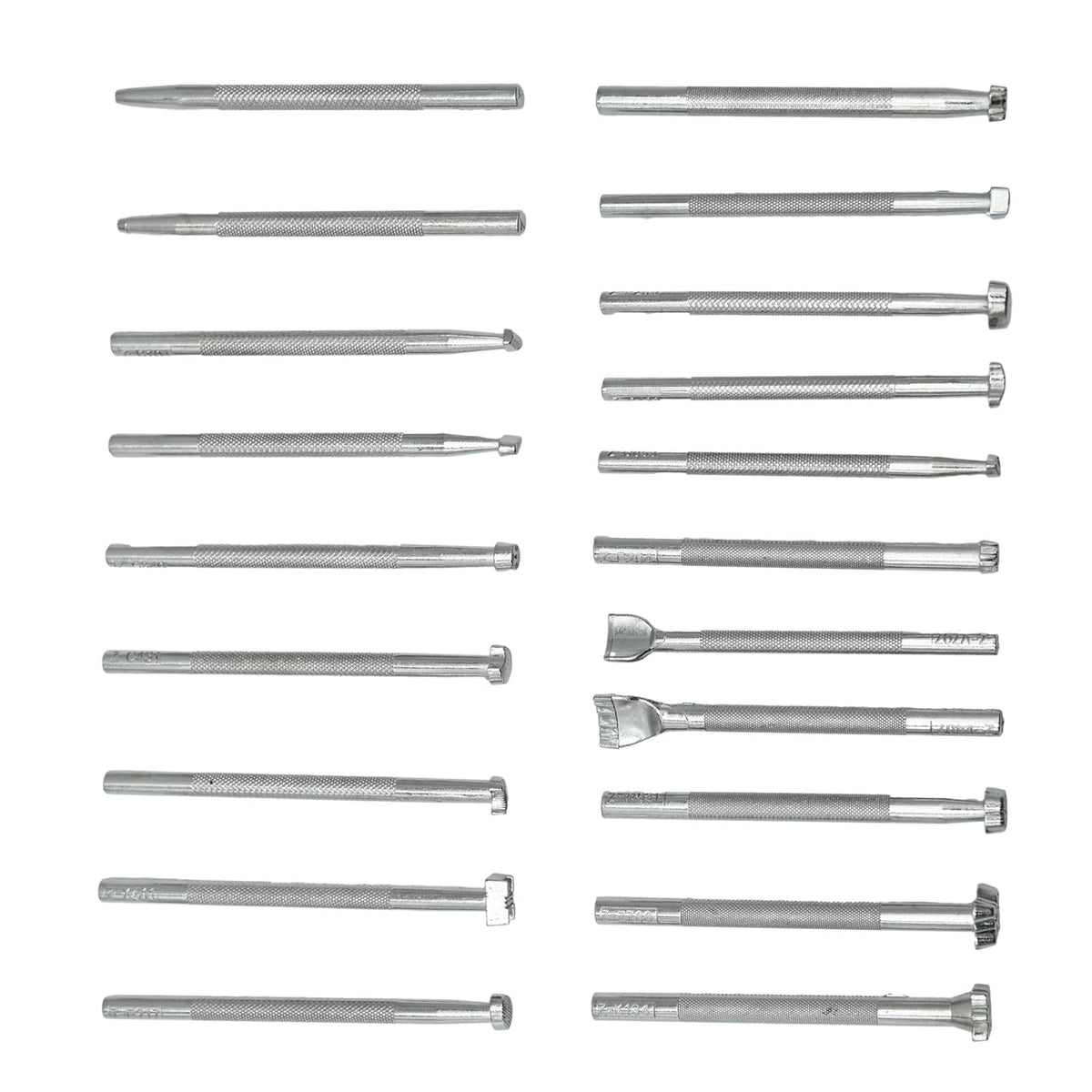 20 Pcs Leather Stamping Tools Special Shape Different Patterns for Carving Craft Leather Working Professional
