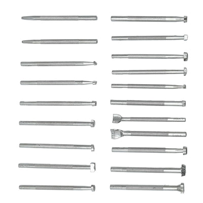 20 Pcs Leather Stamping Tools Special Shape Different Patterns for Carving Craft Leather Working Professional