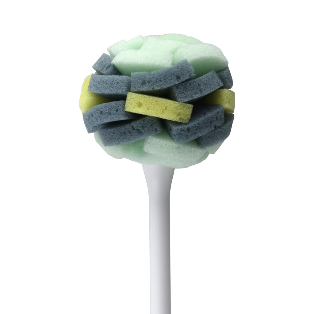 Kitchen Sponge Dish Brush, 12.87" x 3.5" x 3.12", Multicolor