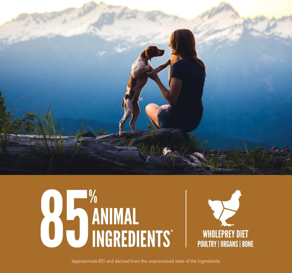 Grain Free WHOLEPREY Dry Dog Food Puppy Recipe 4.5lb Bag