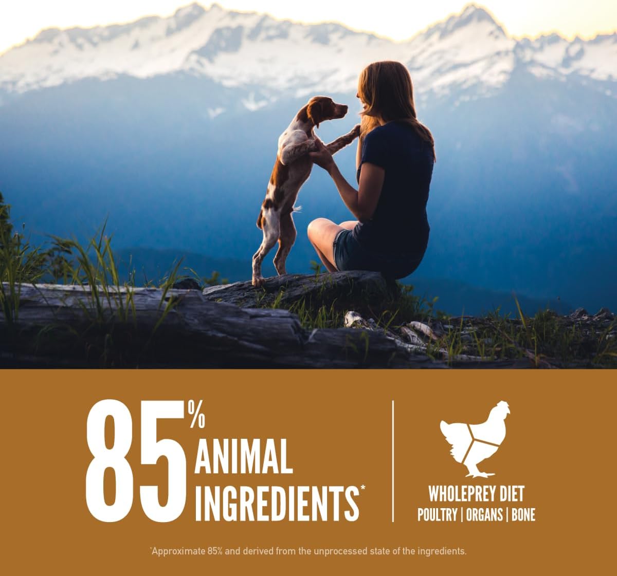 Grain Free WHOLEPREY Dry Dog Food Puppy Recipe 4.5lb Bag