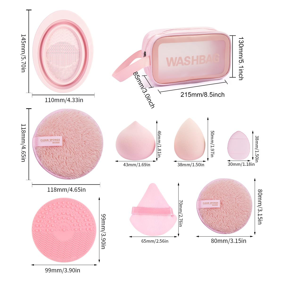Makeup Brush Set 49 Pcs Makeup Tool Set Premium Synthetic Foundation Powder Concealers Eye shadows Blush Makeup