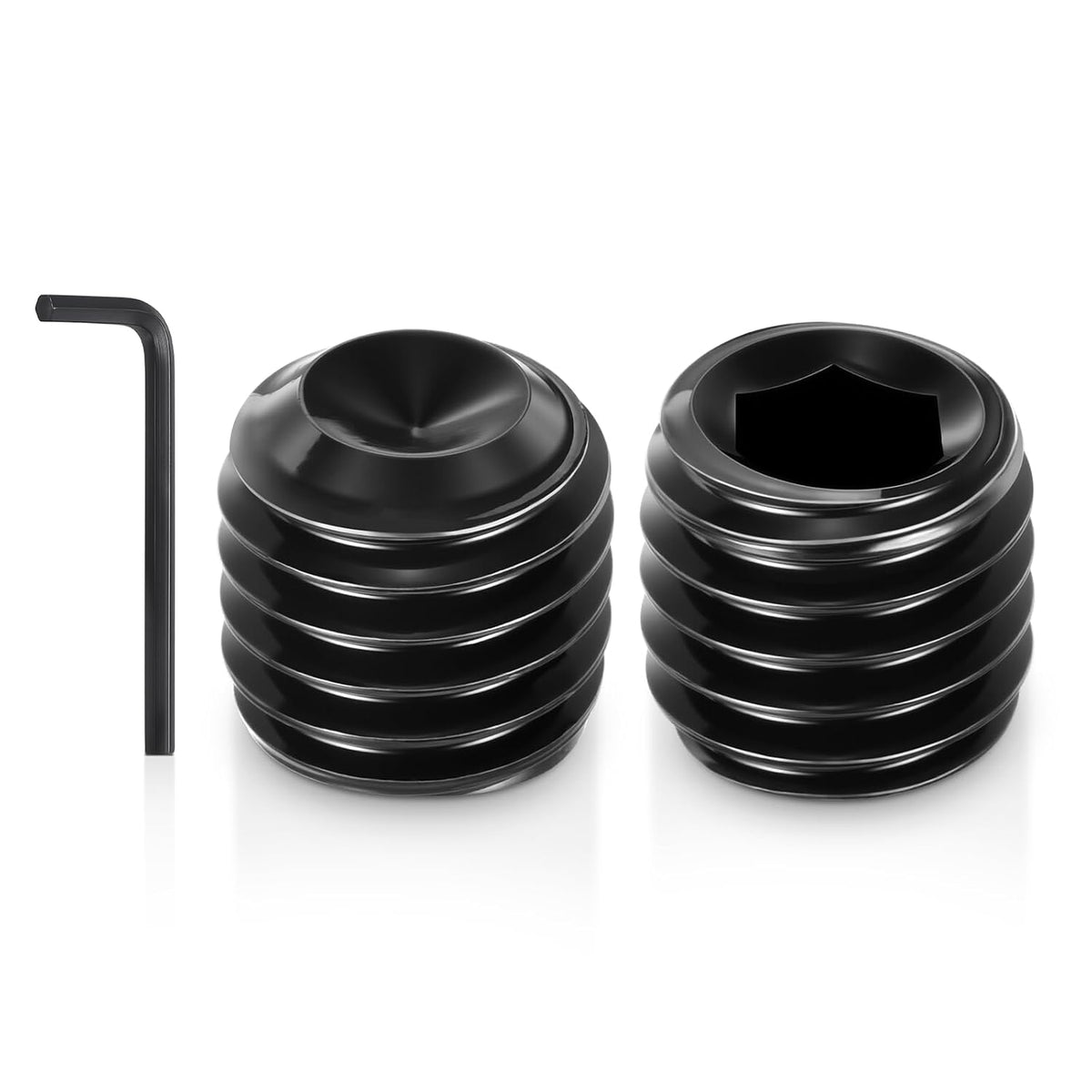 25Pcs Cup Point Socket Set Screws-5/16-18x5/16 Carbon Steel
