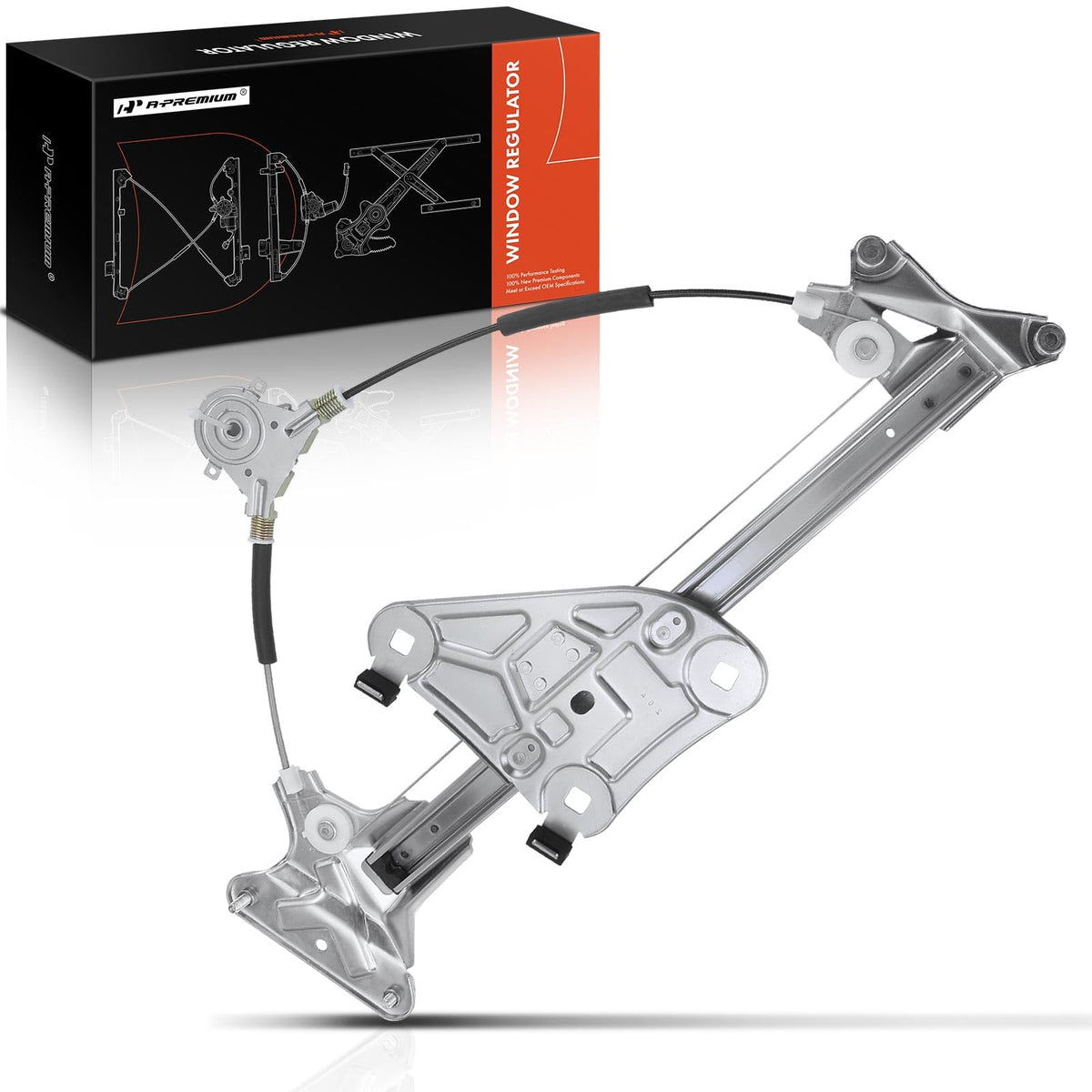 A-Premium Power Window Regulator Front Driver Side Compatible with Hyundai