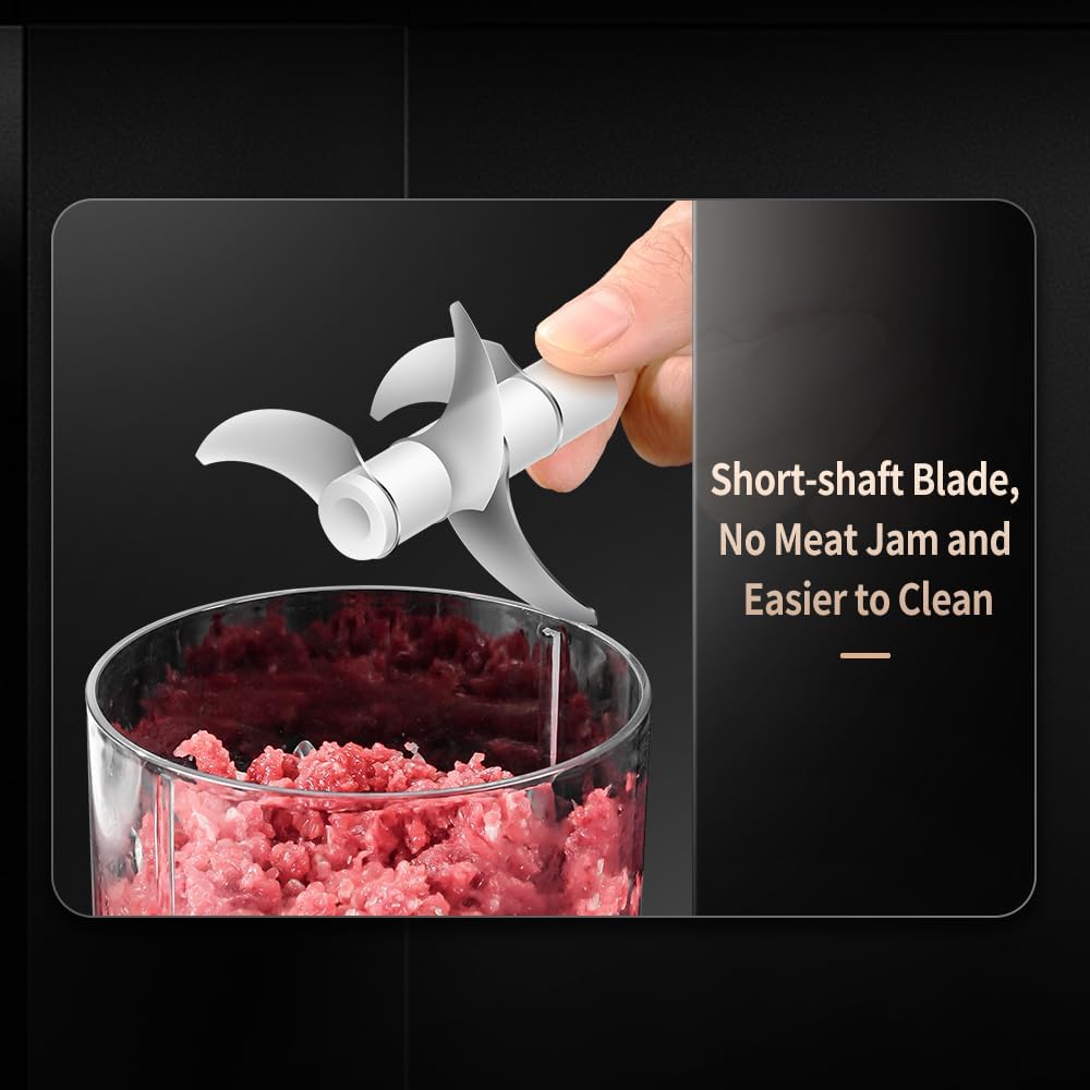 Electric Mini Food Processor, 4-Cup Portable USB Small Food Processor, Garlic Mincer