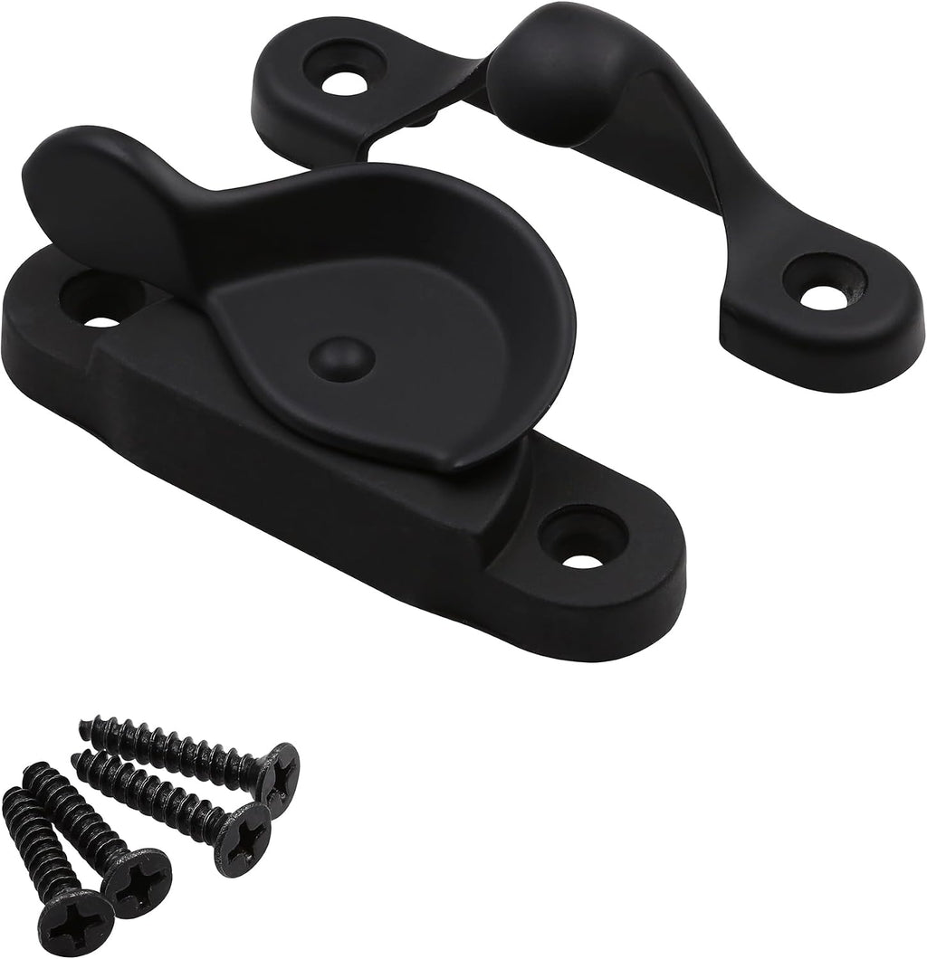 F 26208 Diecast Cam Action Window Sash Lock with Alignment Lugs, Mounting Holes 1-3/4 in. on Center, Matte Black
