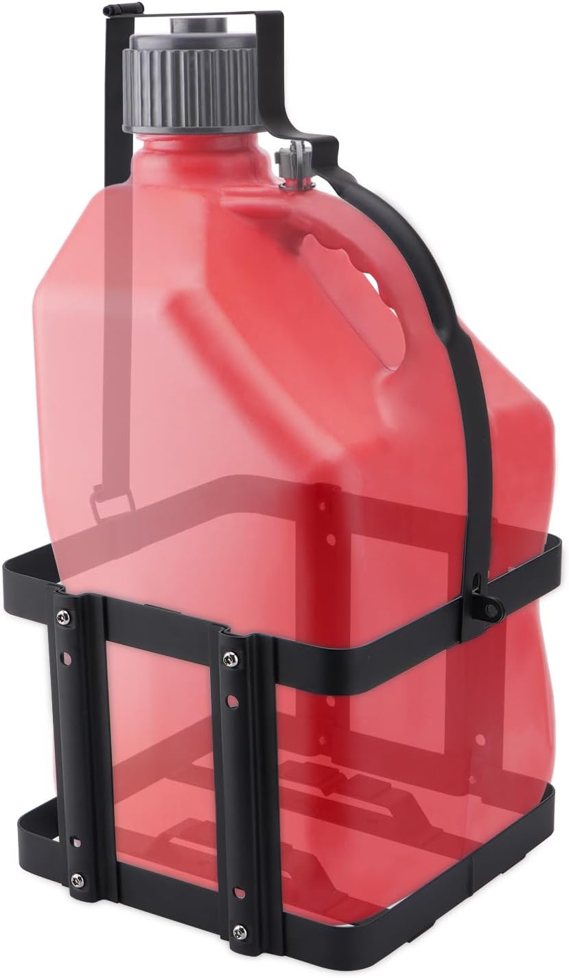 Fuel Jug Container Holder Mount, 1 Pack | Gas Can 5 Gallon Holder Rack, Mouting Bracket Compatible with VP Racing Can