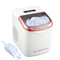 Retro Compact Ice Maker Machine, Bullet Ice, 26 lb per Day (White)