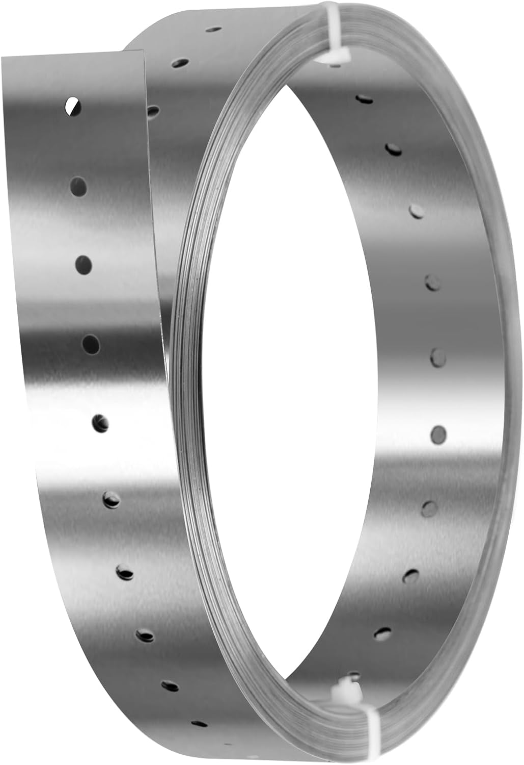 32ft Stainless Steel Strapping,1-5/8" Width Perforated Metal Strap