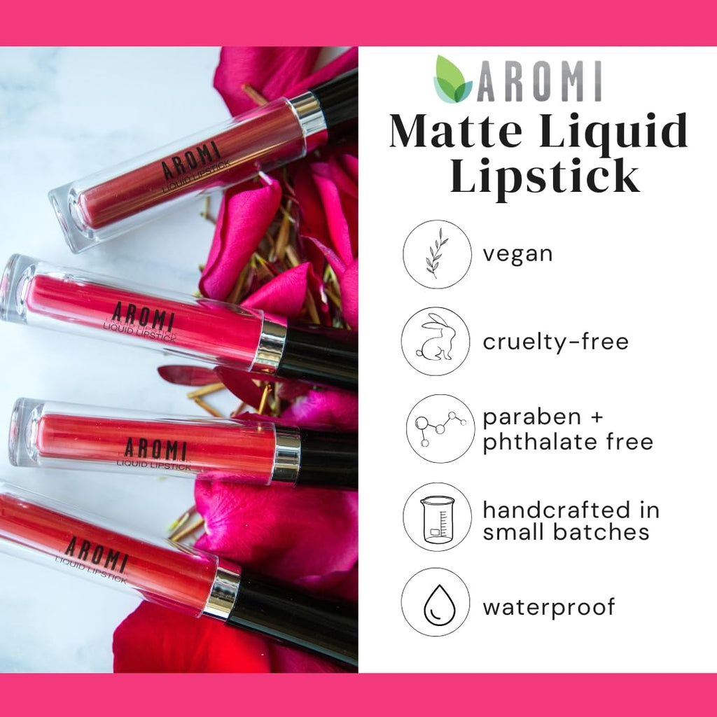 Bright Red Matte Liquid Lipstick (Preppy Red)