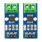2Pcs ACS712 20A AC and DC Current Sensor Module ACS712-20A Module High Sensitivity High Efficiency (20A)