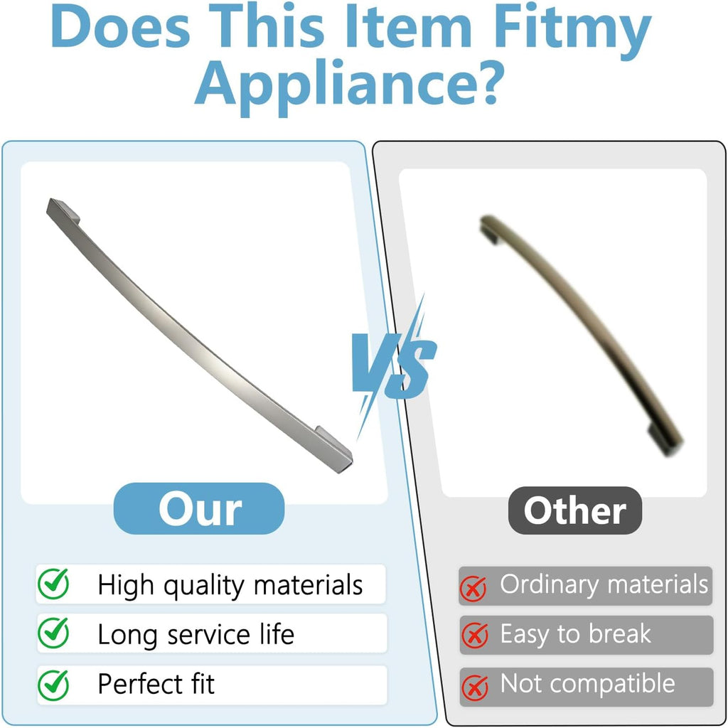 WR12X36386 Stainless Freezer Handle Compatible with GE Refrigerators,Silver