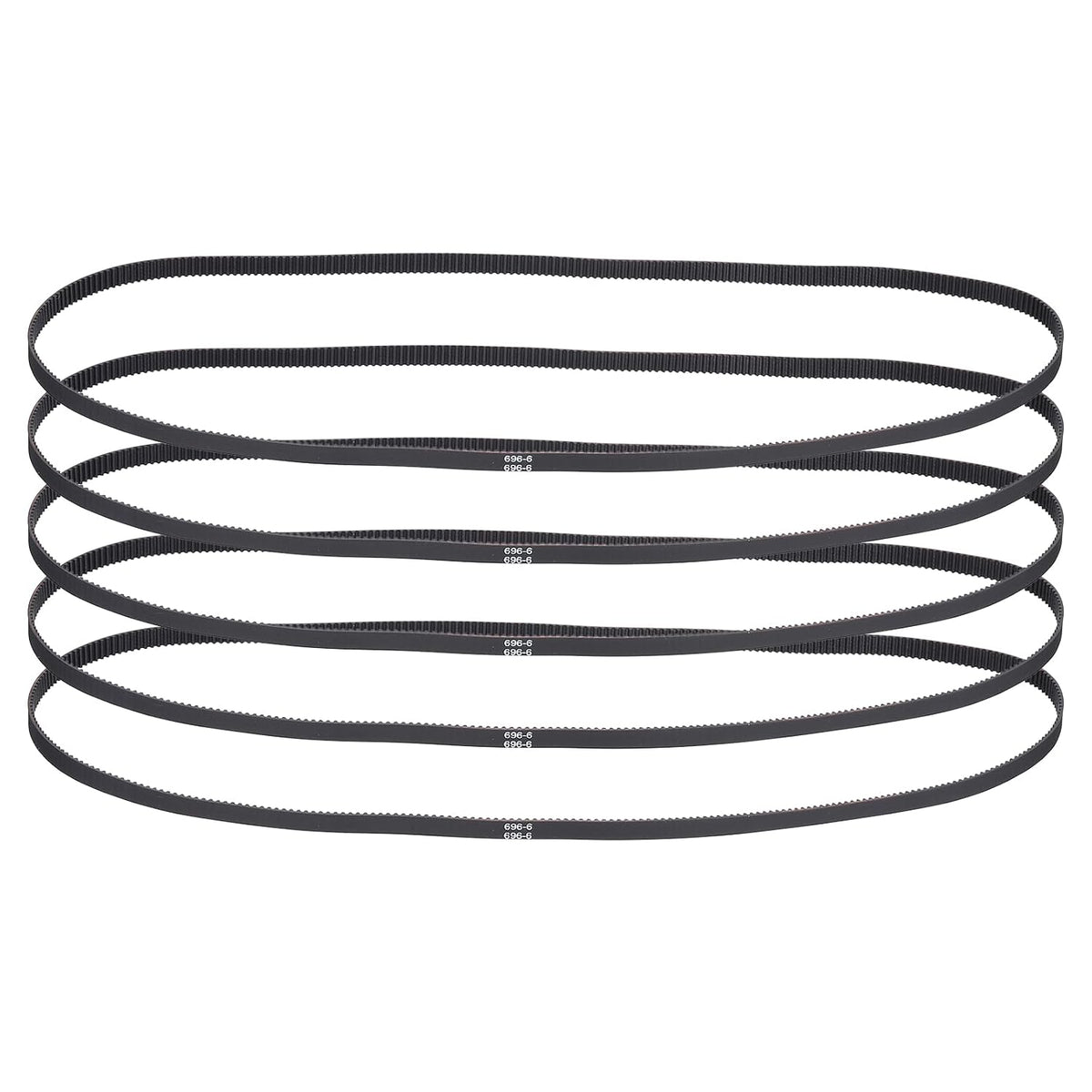 MECCANIXITY 5Pcs 696mm GT-2 Timing Belt 6mm Width 2mm Pitch Closed Loop