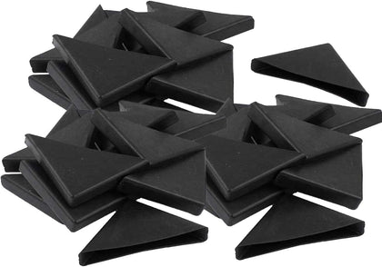 Plastic Corner Protectors- 20 Pcs Shape Triple-cornered Glass Corner Protector Cushion 10mm x 75mm for Corner