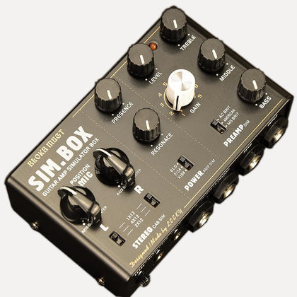 Guitar Effect Pedal Amplifier Simulation for Electric Guitar - All - analog Guitar Amp Speaker Simulator Pedal (Black)