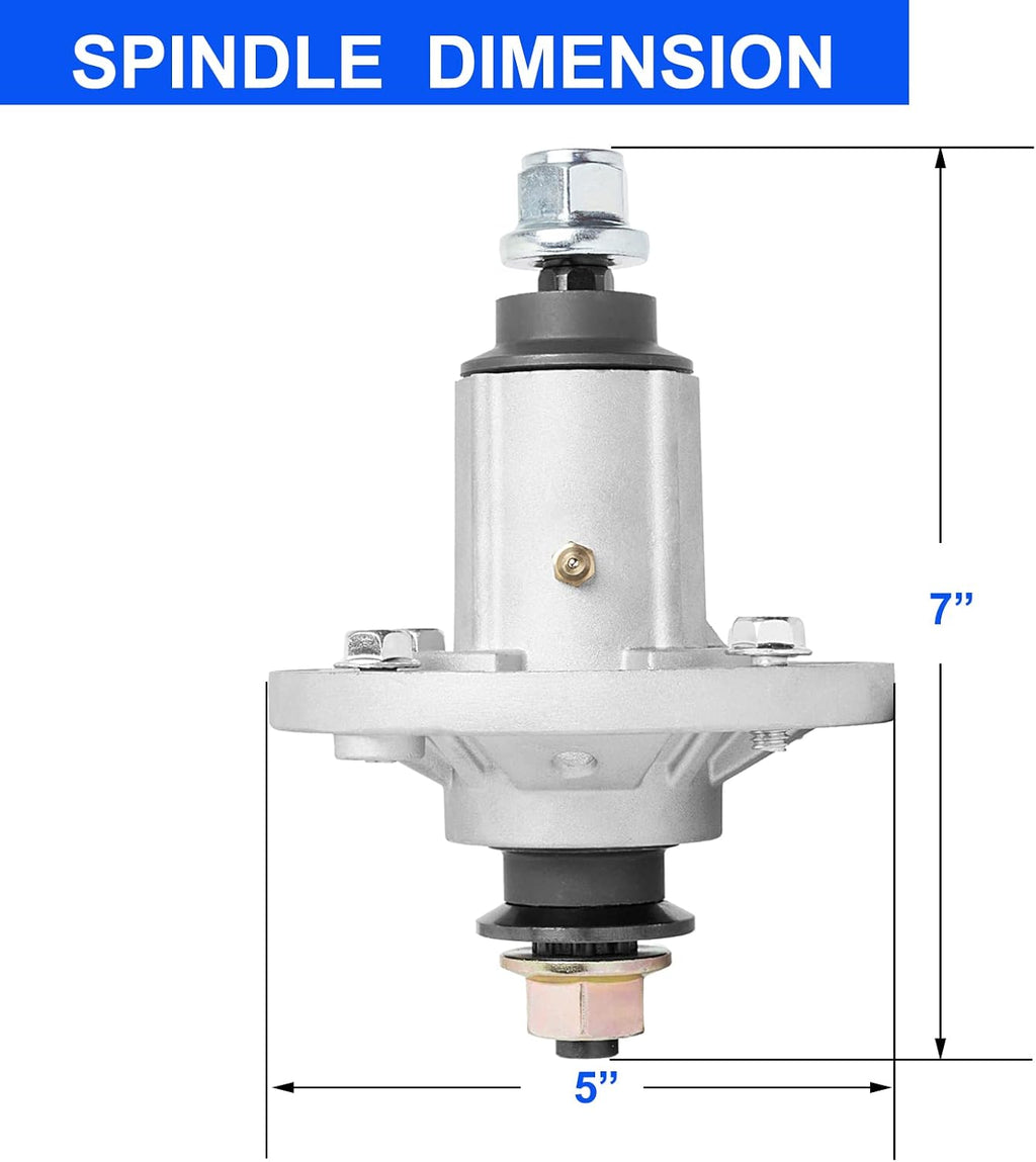 ZALANA Spindle Assembly for John Deere Mower Replace GY20454 GY20962 - Spindle for D110 D130 D140 L110 LA125 LA130 42" 48" Lawn Mower with Threaded Bolt