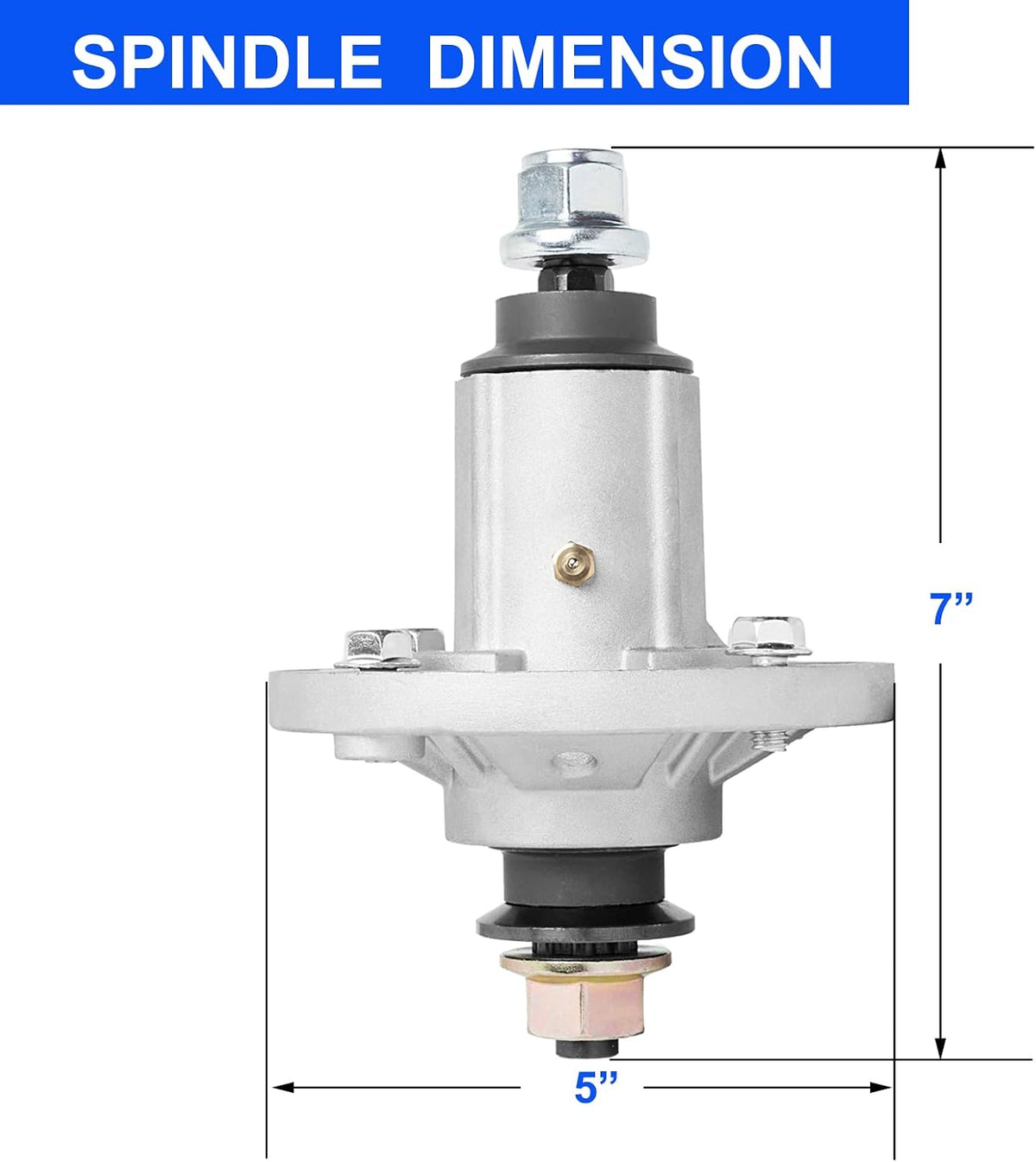 ZALANA Spindle Assembly for John Deere Mower Replace GY20454 GY20962 - Spindle for D110 D130 D140 L110 LA125 LA130 42" 48" Lawn Mower with Threaded Bolt
