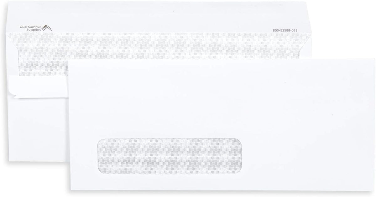 500#10 Left Window Security Envelopes, Flip & Seal