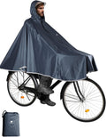 Waterproof Rain Poncho Bike Bicycle Rain Capes Lightweight for Adults | Breathable durable reusable material