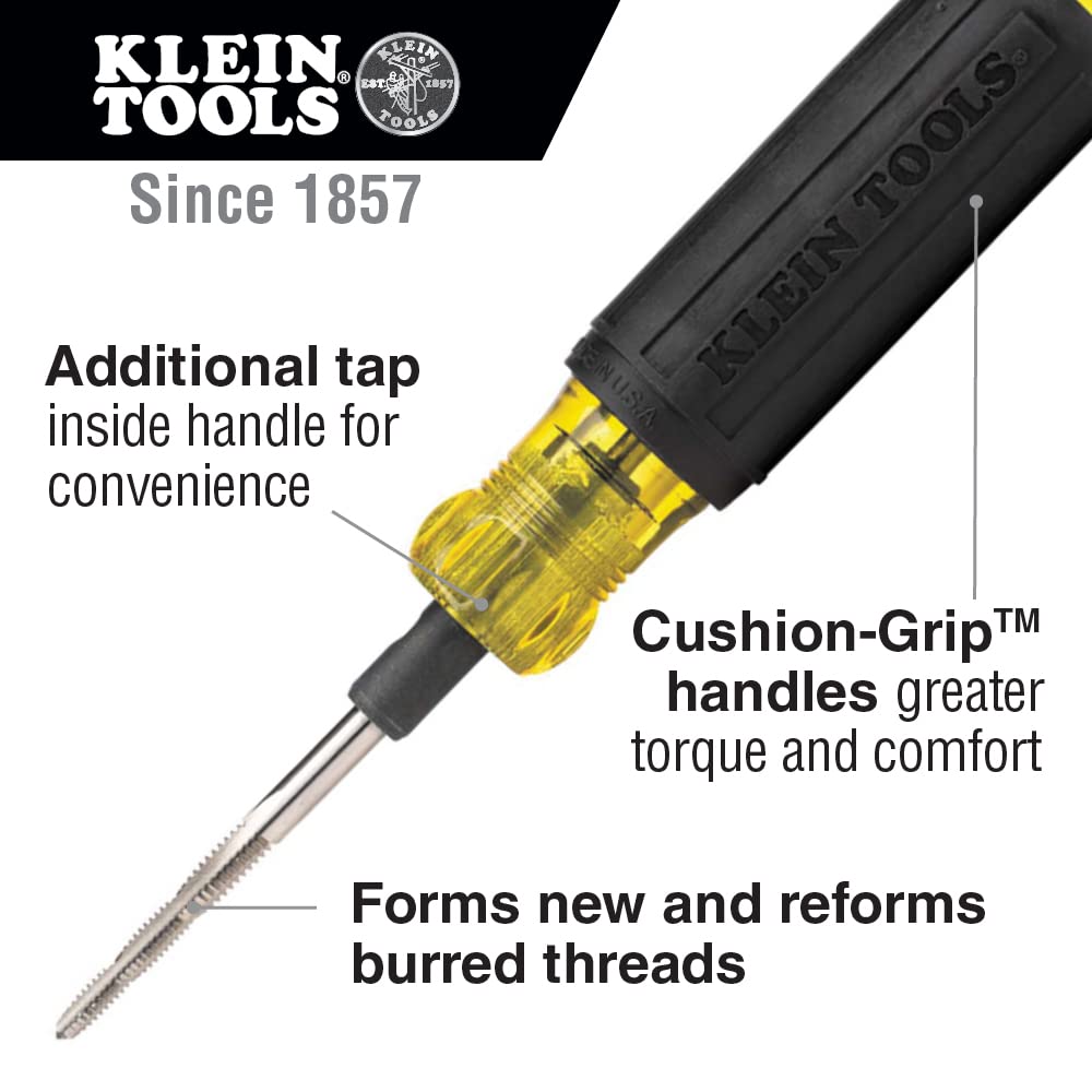 Klein Tools 626 Tapping Tool, 6-in-1, Cushion Grip