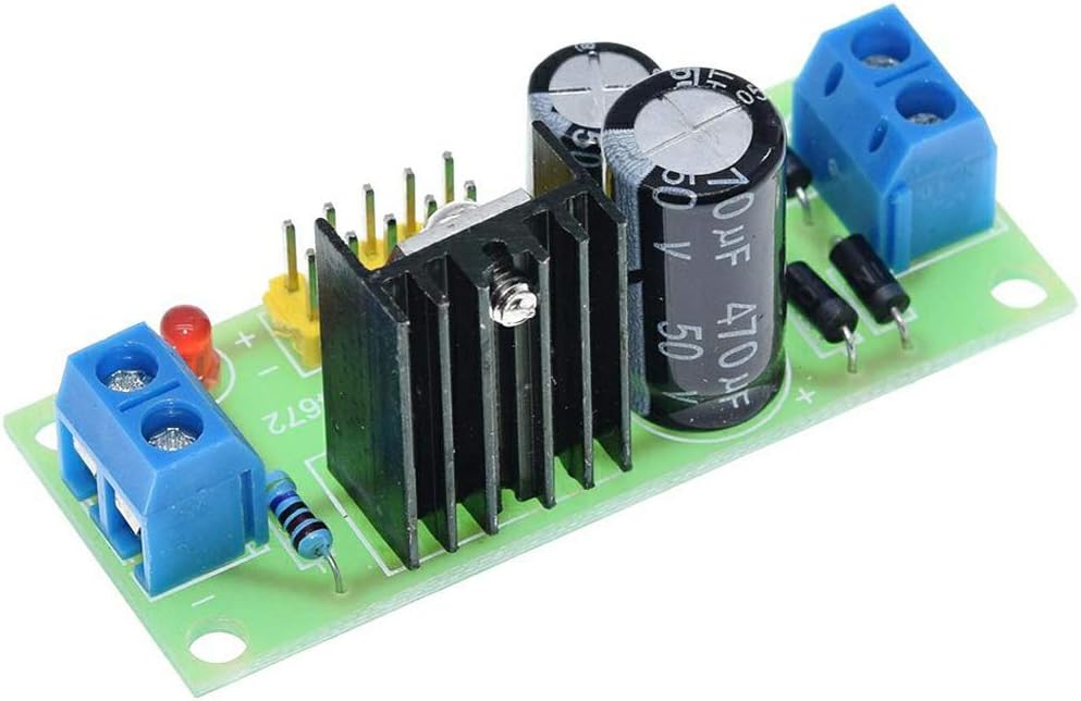HiLetgo 3pcs L7805 LM7805 3-Terminal Voltage Stabilizer 5V Voltage Stabilizer Power Module