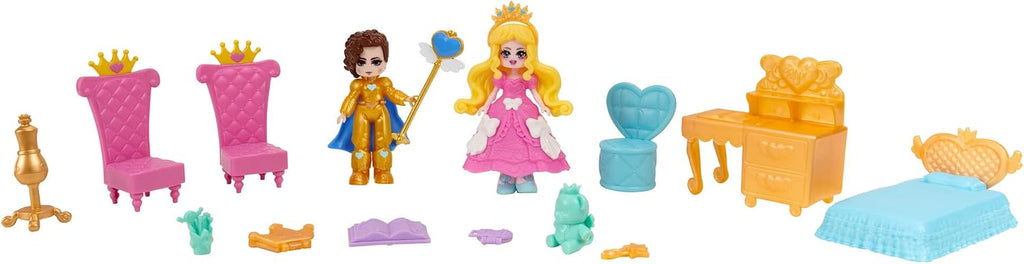 Castle Campus Playset - (2) Exclusive Dolls, 3 Floors to Explore with 360° Play - 19 Accessories - Virtual Item Code