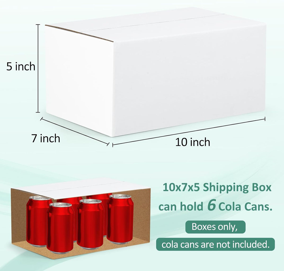 10x7x5-Small-Shipping-Boxes-30-Pack-White-Corrugated-Box-Mailers, Cardboard Boxes for Packaging Small Business, Mailing