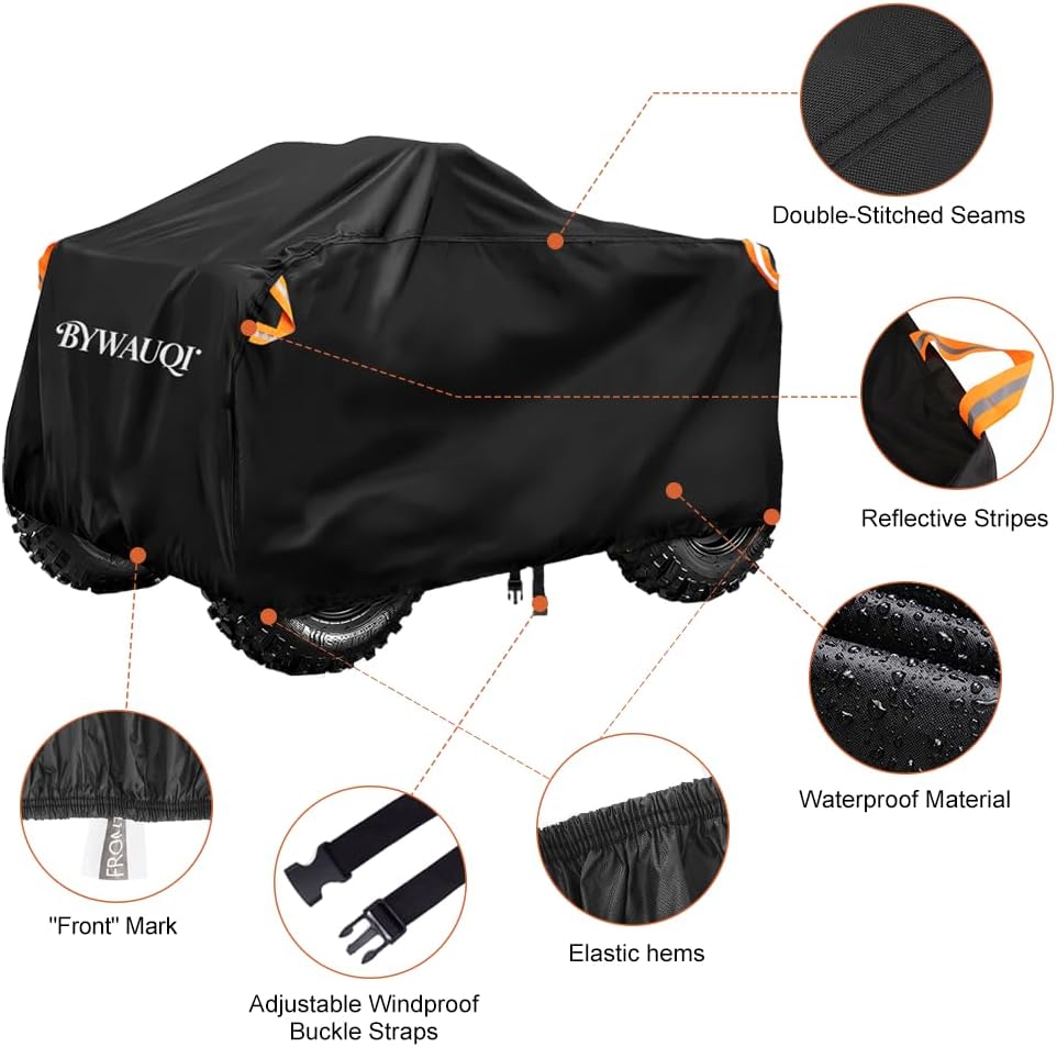 ATV Cover Waterproof Outdoor Heavy Duty 4 Wheeler Cover for Honda XL | ATV Covers Waterproof Outdoor Heavy Duty Quad