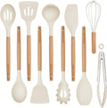 Silicone 10 Pcs Kitchen Cooking Utensils Set, Recycled Materials Certification, BPA Free Spatula Set with Heat