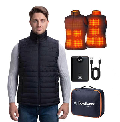 Men's Heated Vest with Battery, Lightweight Heated Vest for Men