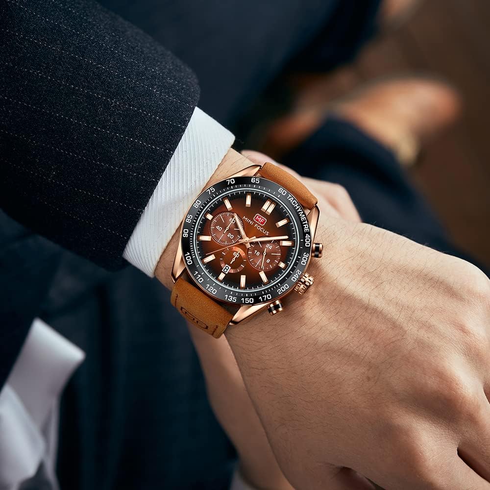 Watch for Men Sport Military Waterproof Chronograph Mens Watches Analog Quartz Big Face Classic Stylish Fashion