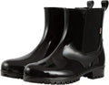 Cute Short Rain Boots for Women, Waterproof Chelsea Ankle Boots | Fashion Non-Slip Glossy Rubber Boots, Lightweight