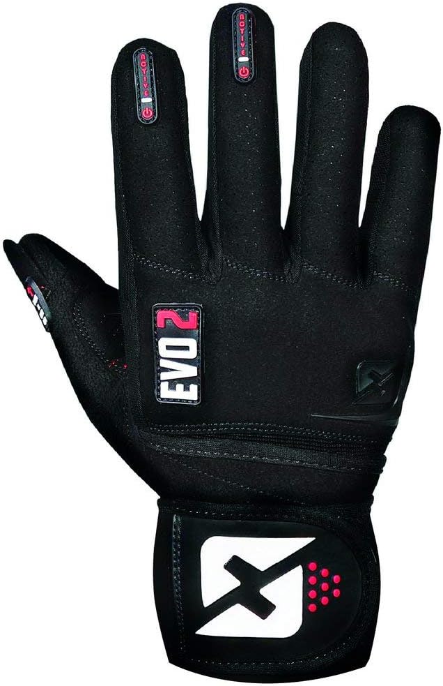 Evo 2 Weightlifting Gloves with Integrated Wrist Wrap Support-Double Stitching for Extra Durability-Get Ripped with