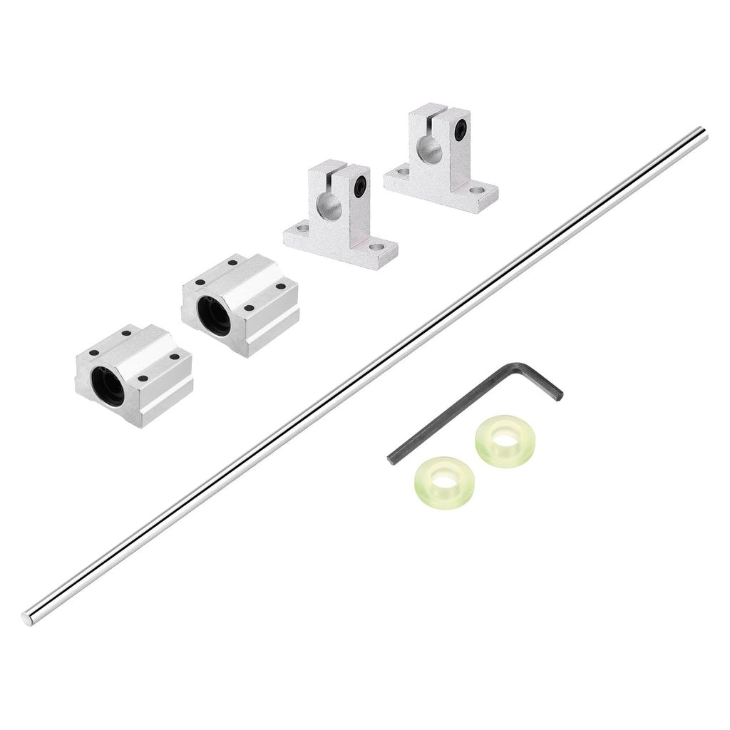 uxcell 10mm x 900mm Linear Motion Rod Shaft Guide,Hard Chrome Plated