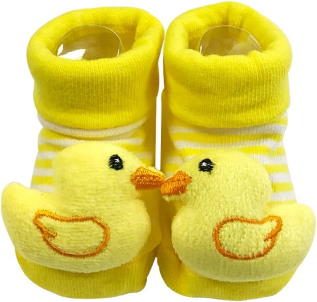 Adorable Baby 6 Pair Non-Skid Bootie Socks