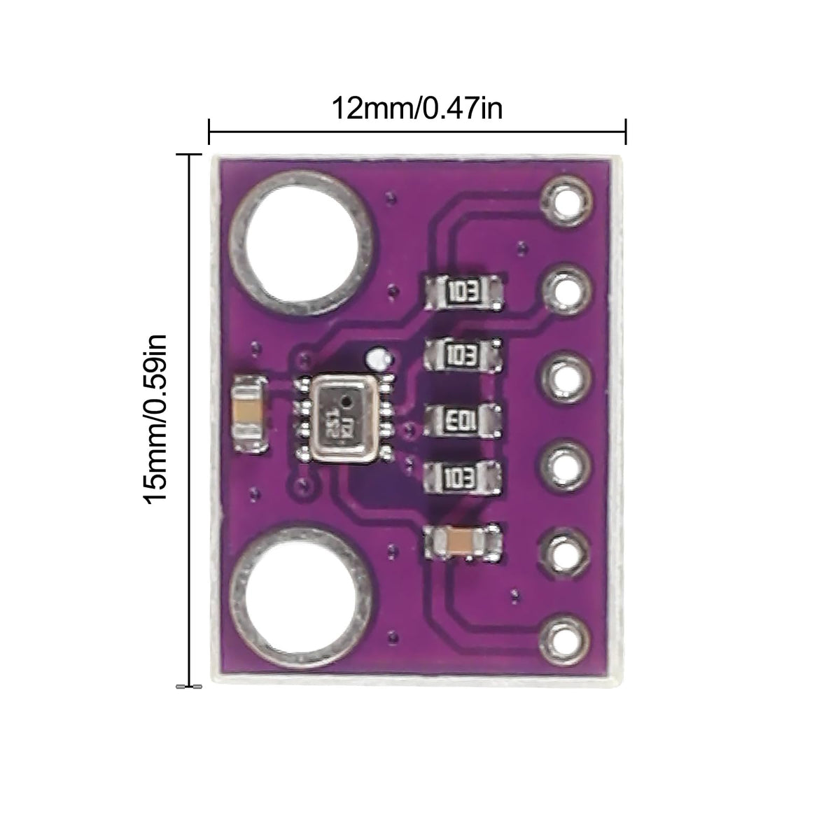 6PCS BMP280 3.3V Sensor Module Atmospheric Pressure Sensor Modules Temperature Sensor Module for Arduino for Raspberry Pi(BMP280)