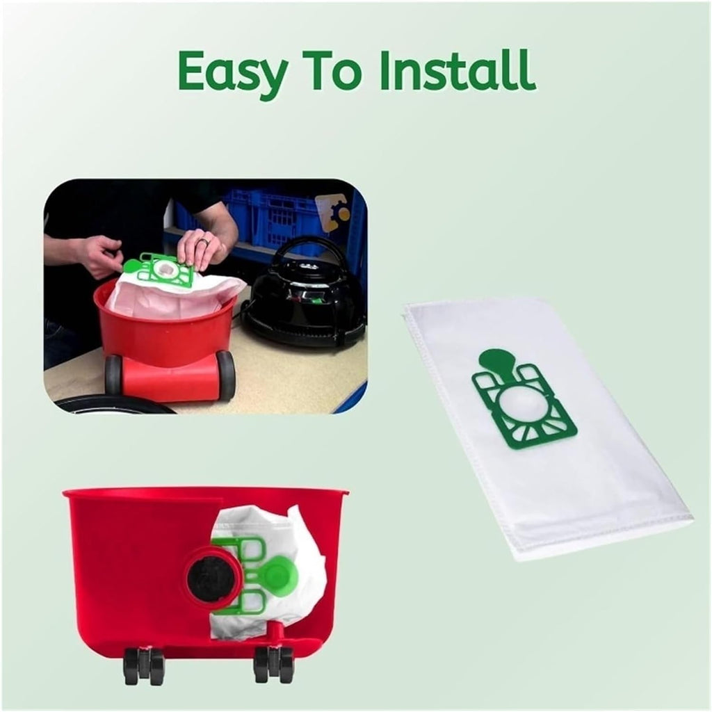 12 Vacuum Dust Bags. Compatible For Numatic Henry.