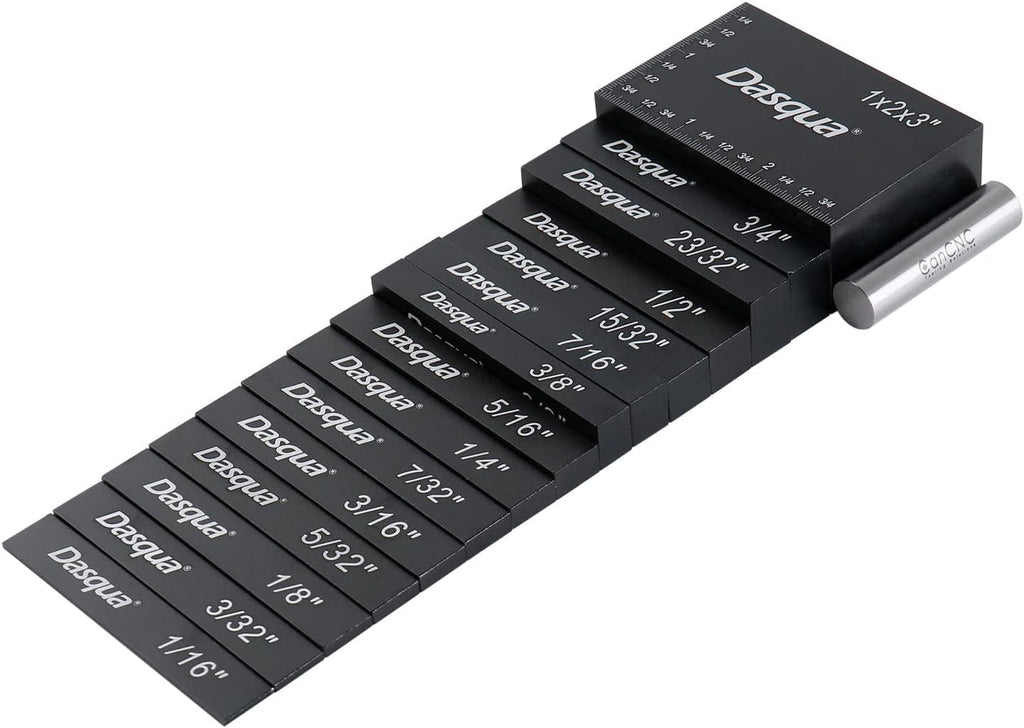 Accusize 15pc Precision Setup Blocks 1/16 to 3/4 in Set