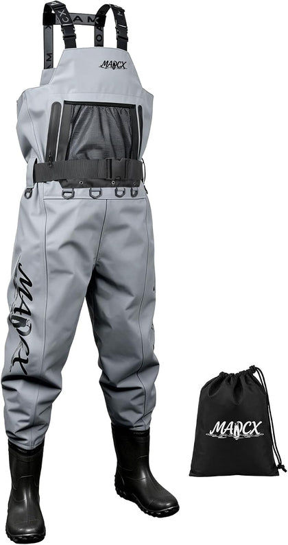 High Strength Nylon PVC Waterproof Fishing Chest Waders with Bootfoot | 600D Premium Ripstop Nylon Taslon