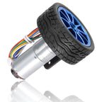 DC 12V DIY Encoder Gear Motor, 65mm Wheel Kit, 130RPM