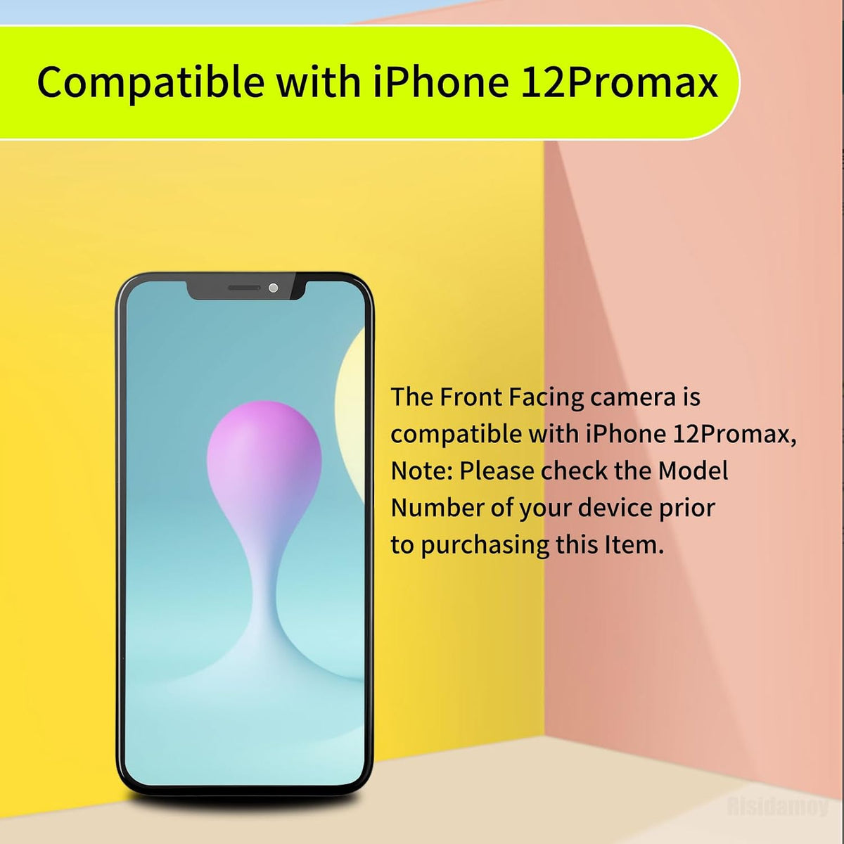 Front Camera Replacement for iPhone 12 Pro Max 12MP