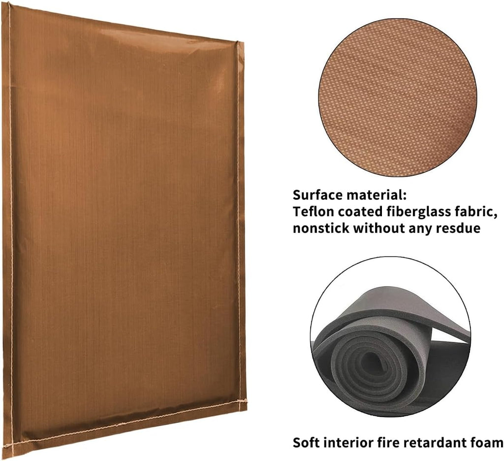 15x15 Inch Extra Large Heat Press Pillow Teflon Heat Pressing Transfer Pillow Mat for Heat Press Sublimation Vinyl