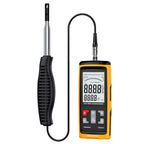 PM8915 Hot Wire Anemometer Handheld with Telescopic Probe, CFM/CMM Digital Wind Speed Meter Gauge, Air Flow Velocity Tester for Measuring HVAC, Duct Airflow, Wind Speed, Wind Chill